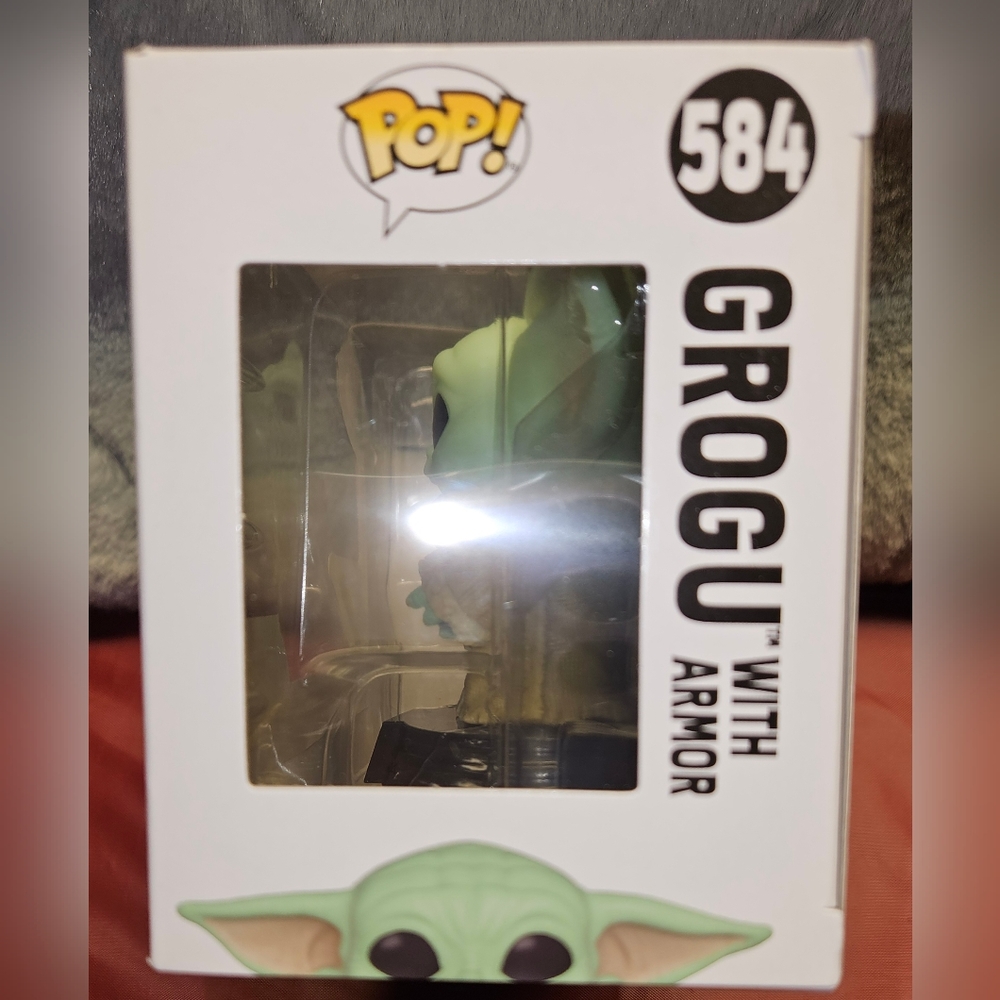Star Wars Funko 584 Bobble Head Figurine Book of Boba Fett Grogu w/Armor - Picture 4 of 6